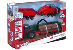 Bburago Massey Ferguson 8740S s doplňky (dárkové balení)