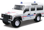 Bburago Land Rover Defender 110 1:50 bílá - policie