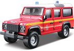 Bburago Land Rover Defender 110 1:50 červená - hasiči