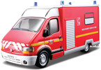 Bburago Renault Master 1:50 červená - policie