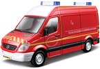 Bburago Mercedes-Benz Sprinter 1:50 červená - hasiči
