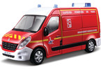 Bburago Renault Master 1:50 červená - hasiči