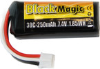 Black Magic LiPol 7.4V 250mAh 30C JST-PH