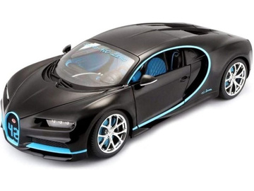 Bburago Plus Bugatti Chiron 1:18 černá / BB18-11040BK