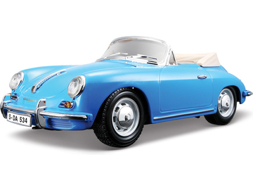 Bburago Porsche 356B Cabriolet 1961 1:18 modrá Bburago Porsche 356B Cabriolet 1961 1:18 modrá / BB18-12025