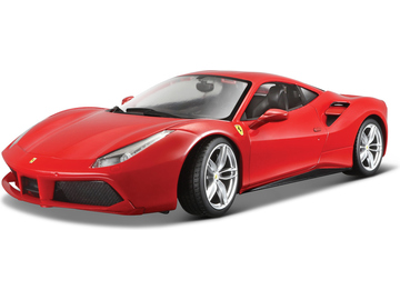 Bburago Ferrari 488 GTB 1:18 červená Bburago Ferrari 488 GTB 1:18 červená / BB18-16008R