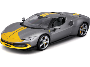 Bburago Ferrari 296 GTB Assetto Fiorano 1:18 šedá Bburago Ferrari 296 GTB Assetto Fiorano 1:18 šedá / BB18-16017GY