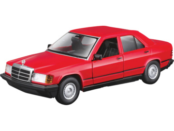 Bburago Mercedes-Benz 190E 1987 1:24 červená / BB18-21103RD