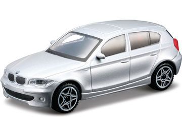 Bburago BMW Series 1 1:43 stříbrná metalíza / BB18-30181S