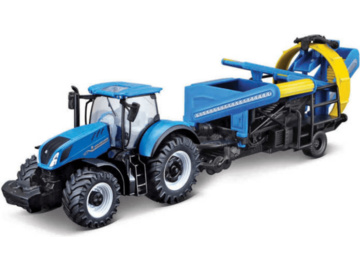 Bburago New Holland T7.315 with Cultivator / BB18-31678