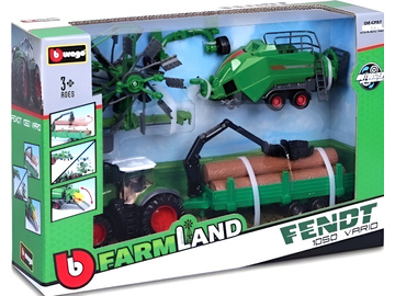 Bburago Fendt 1050 Vario s doplňky (dárkové balení) Bburago Fendt 1050 Vario s doplňky (dárkové balení) / BB18-31701