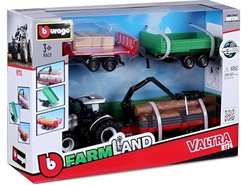 Bburago Valtra N174 s doplňky (dárkové balení) / BB18-31704