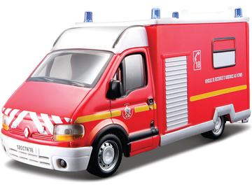 Bburago Renault Master 1:50 červená - policie / BB18-32004