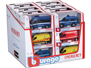 Bburago auta Emergency Force (sada 24ks) / BB18-32025