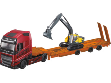 Bburago Volvo FH16 Globetrotter 750XXL s EC220E 1:43 Bburago Volvo FH16 Globetrotter 750XXL s EC220E 1:43 / BB18-32312