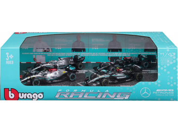 Bburago Mercedes-AMG F1 1:43 #44 Lewis Hamilton (giftset 4pcs) / BB18-38093