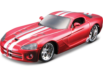 Bburago Plus Dodge Viper SRT 10 1:32 červená metalíza Bburago Plus Dodge Viper SRT 10 1:32 červená metalíza / BB18-42011R