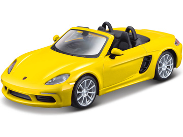 Bburago Porsche 718 Boxster 1:32 yellow Bburago Porsche 718 Boxster 1:32 yellow / BB18-43049Y
