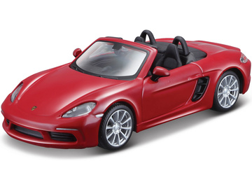 Bburago Porsche 718 Boxster 1:32 red Bburago Porsche 718 Boxster 1:32 red / BB18-43049