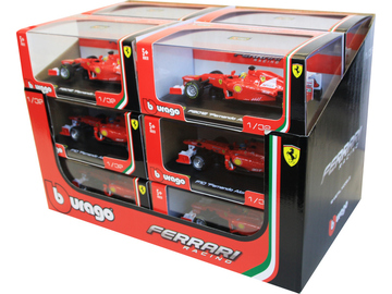 Bburago formule Ferrari 1:32 (sada 12ks) / BB18-46810