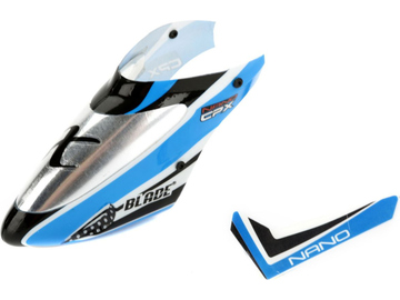 Blade Complete Blue Canopy with Vertical Fin: Nano CP X / BLH3318A