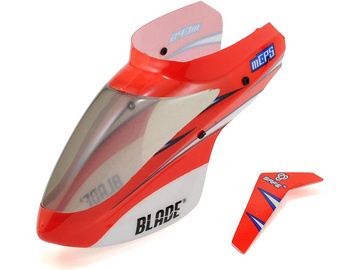 Blade Complete Red Canopy with Vertical Fin: mCP S / BLH5103