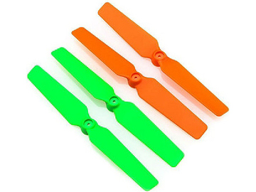 Blade vrtule 3D oranžové / zelené (4ks): 200 QX / BLH7715