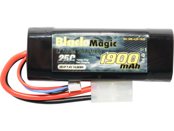 Black Magic LiPol Car 7.4V 1900mAh 25C Tamiya / BMA25-1900-2TAM