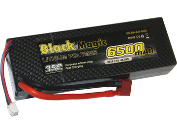 Black Magic LiPol Car 7.4V 6500mAh 35C Deans / BMA35-6500-2D