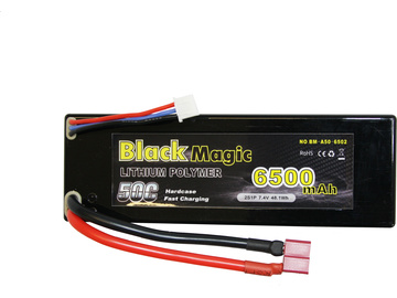 Black Magic LiPol Car 7.4V 6500mAh 50C Deans / BMA50-6500-2D