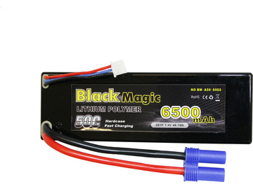 Black Magic LiPol Car 7.4V 6500mAh 50C EC3 / BMA50-6500-2E