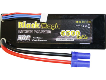 Black Magic LiPol Car 11.1V 6500mAh 50C EC5 / BMA50-6500-3E