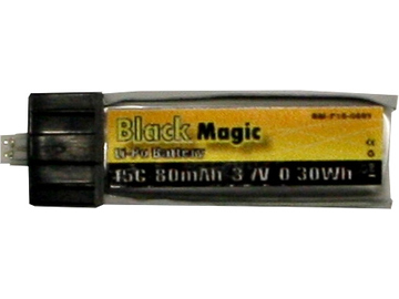 Black Magic LiPol 3.7V 80mAh 15C EFL Black Magic LiPol 3.7V 80mAh 15C EFL / BMF15-0080-1EFL