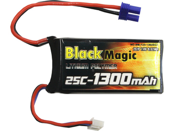 Black Magic LiPol 7.4V 1300mAh 25C EC2 / BMF25-1300-2EC2