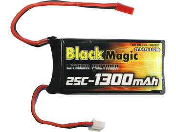 Black Magic LiPol 7.4V 1300mAh 25C JST / BMF25-1300-2JST