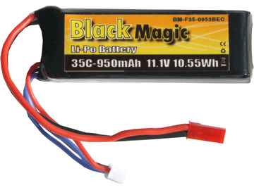 Black Magic LiPol 11.1V 950mAh 35C JST / BMF35-0950-3JST