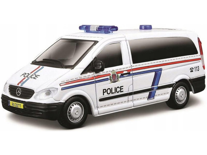 Bburago Mercedes-Benz Vito 1:50 modrá - policie