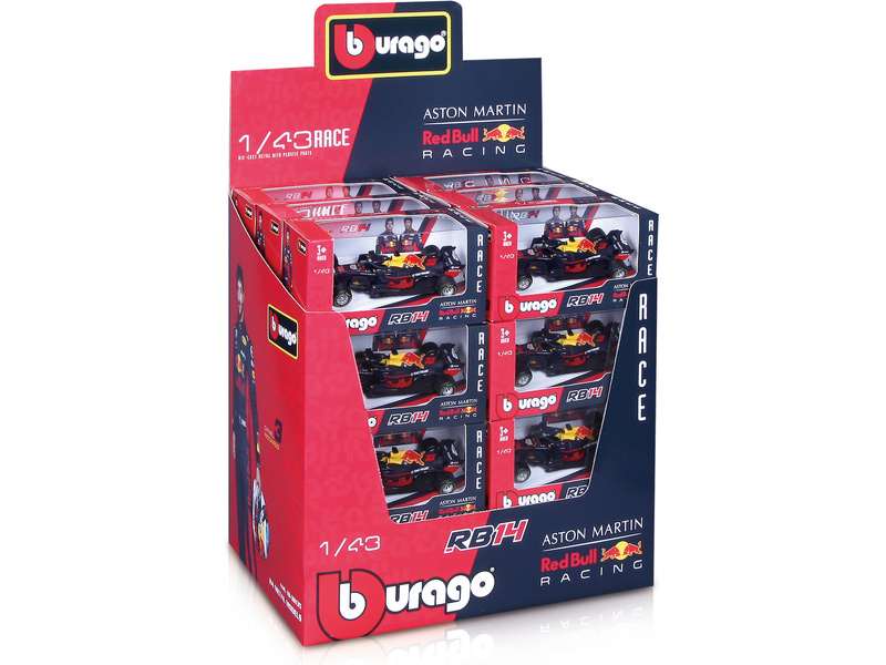 Bburago Red Bull Racing RB14 1 43 set of 24 pcs metal formula models BB18 38135 Astra
