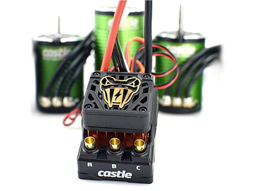 Castle Motor 1410 3800Kv Sensored 3.17mm, ESC Copperhead / CC-010-0166-10