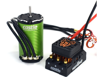 Castle Motor 1412 2100Kv Sensored 5mm, ESC Copperhead 10 / CC-010-0166-15