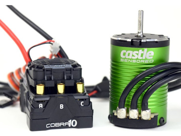 Castle Motor 1406 6900Kv Senzored, ESC Cobra 10 / CC-010-0174-03