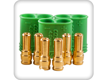 Castle Connector Polarized Bullet 4mm Male (3pcs) / CC-011-0075-00