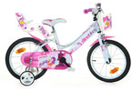 DINO Bikes - Dětské kolo 16" bílé