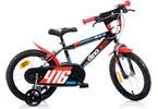 DINO Bikes - Children's bike 16" black and red