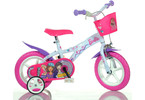 DINO Bikes - Dětské kolo 12" Barbie s košíkem
