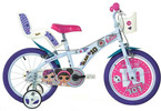 DINO Bikes - Dětské kolo 16" LOL Surprise se sedačkou pro panenku a košíkem
