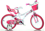 DINO Bikes - Dětské kolo 16" Minnie se sedačkou pro panenku a košíkem