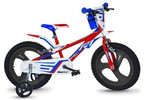 DINO Bikes - Children's bike 14" red/blue/white