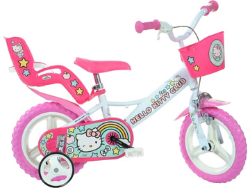 DINO Bikes - Dětské kolo 12" Hello Kitty 2 / DB-124RL-HK2