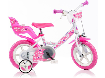 DINO Bikes - Dětské kolo 12" bílé DINO Bikes - Dětské kolo 12" bílé / DB-124RLN